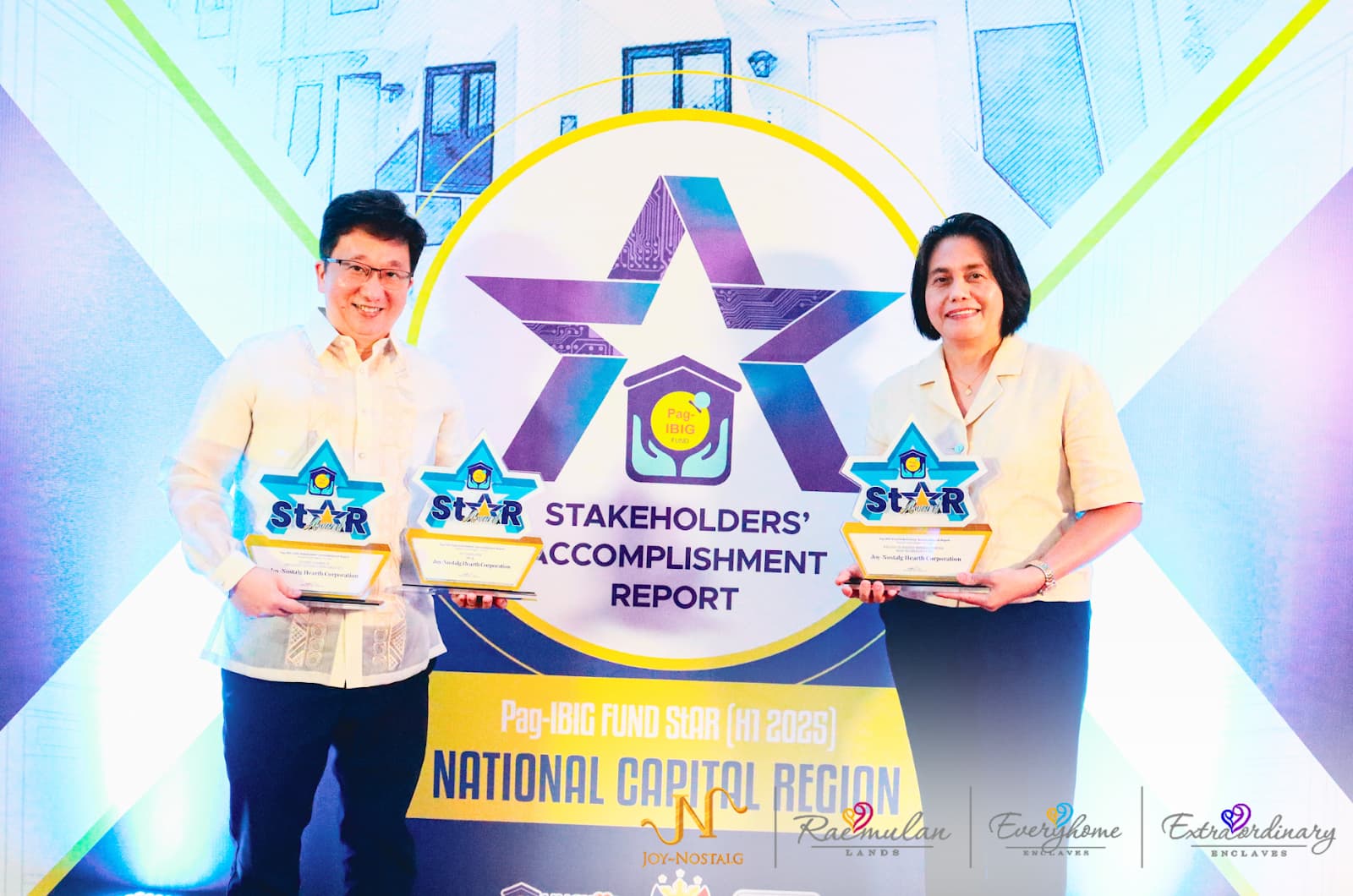 Joy~Nostalg Hearth Corporation Clinches Three Major Awards at Pag-IBIG Fund StAR Awards NCR